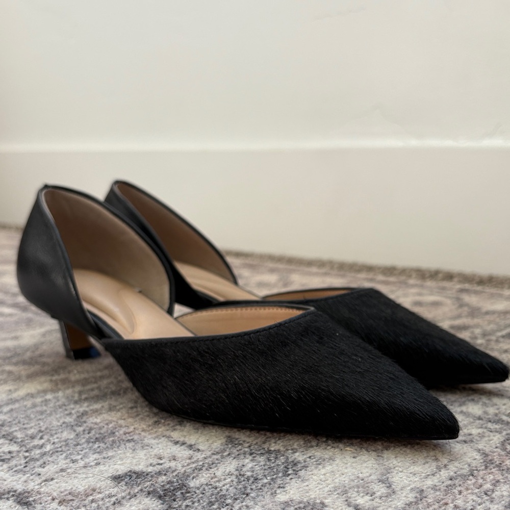 Gianni Bini GwenTwo Haircalf Kitten Heel D'Orsay Pumps